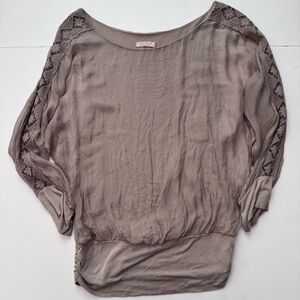 Pure silk layered blouse size M